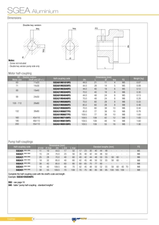 Sprzęgło SGEA21M06080FG fi-38 - MP Filtri