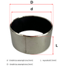 Tuleja Ślizgowa PTFE + Stal 75x80x40 mm (2 szt.)