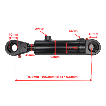 Siłownik Hydrauliczny Tłokowy CJ2F 80/45/630