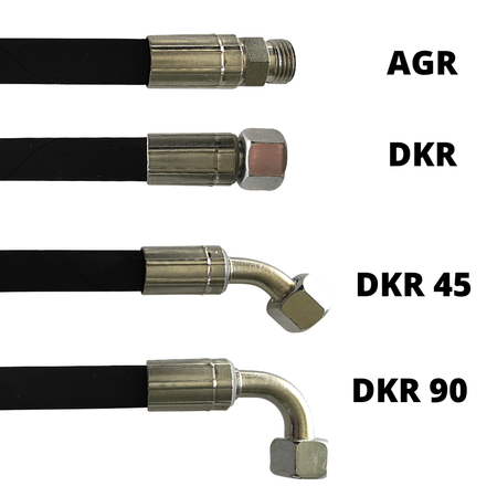 Przewód Hydrauliczny DN 12(13) 2SN G 1/2 cala AGR-AGR 4600mm 275bar