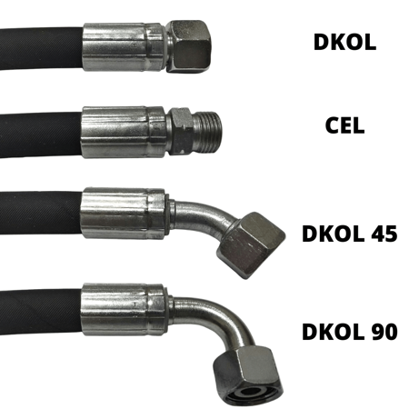 Przewód Hydrauliczny DN06 1SN M12x1.5 DKOL90-DKOL90 1700mm 225bar
